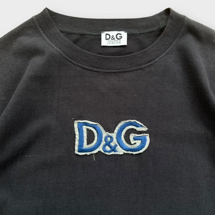 D&G épelle t-shirt à manches longues - junior XL (grand femme)