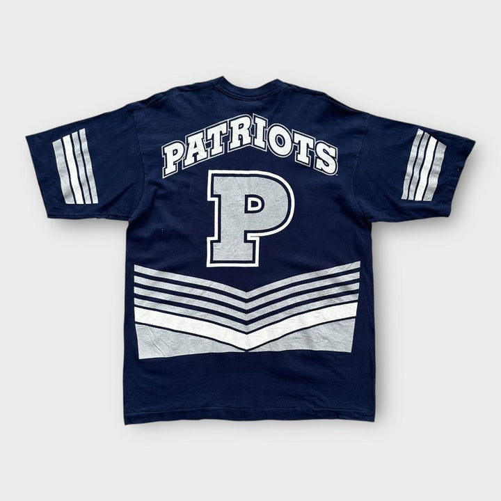 T-shirt à point unique des Patriots vintage - XL