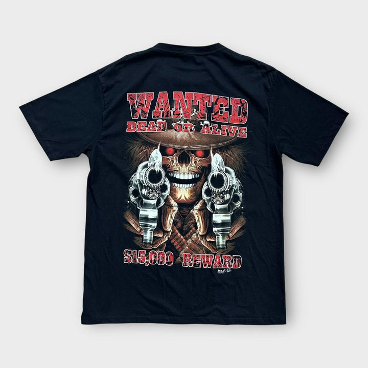 T-shirt graphique tête de mort - XL