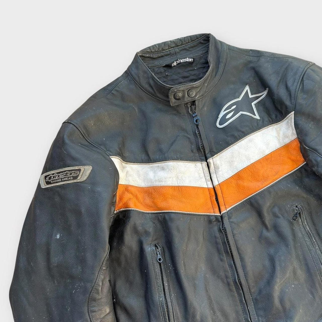 Blouson de motard en cuir Alpinestars - moyen (vérifier les mesures)