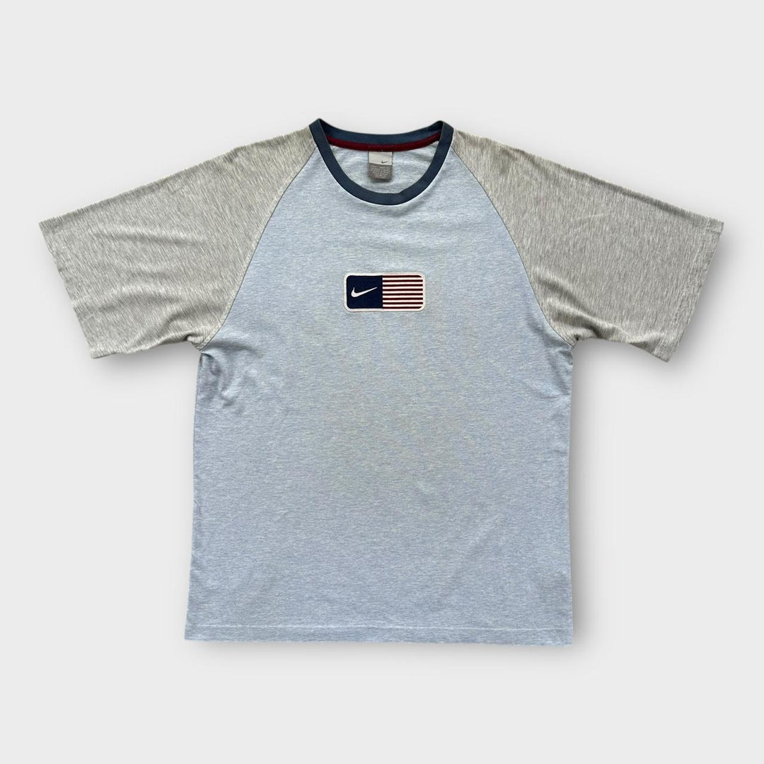 Tee-shirt drapeau Nike USA Y2K - grand (s’adapte comme un XL)
