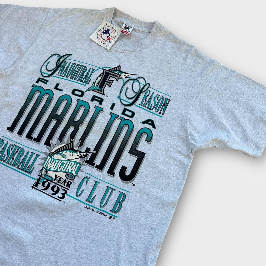 tee-shirt graphique vintage des marlins de Floride - XL