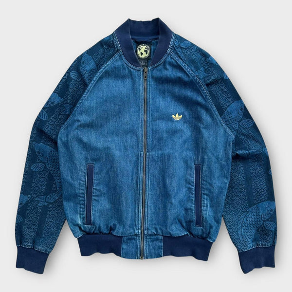 veste bomber en denim Adidas vintage - moyenne