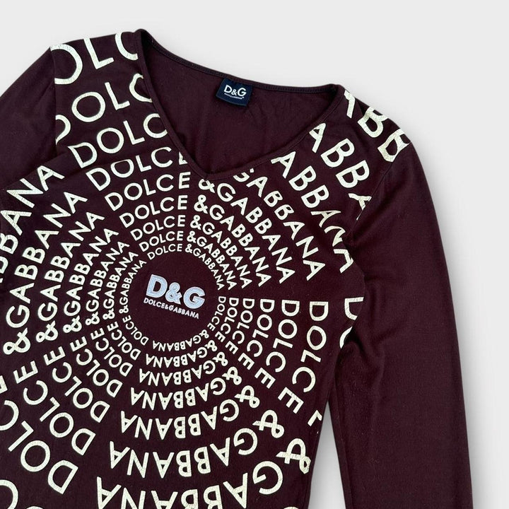 D&G Y2K top BROWN - femme grand