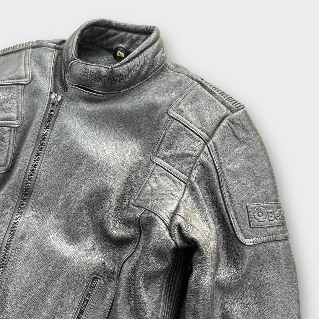 Veste de motard en cuir Belstaff - petite (vérifier les mesures)