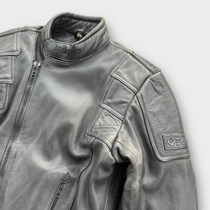 Veste de motard en cuir Belstaff - petite (vérifier les mesures)