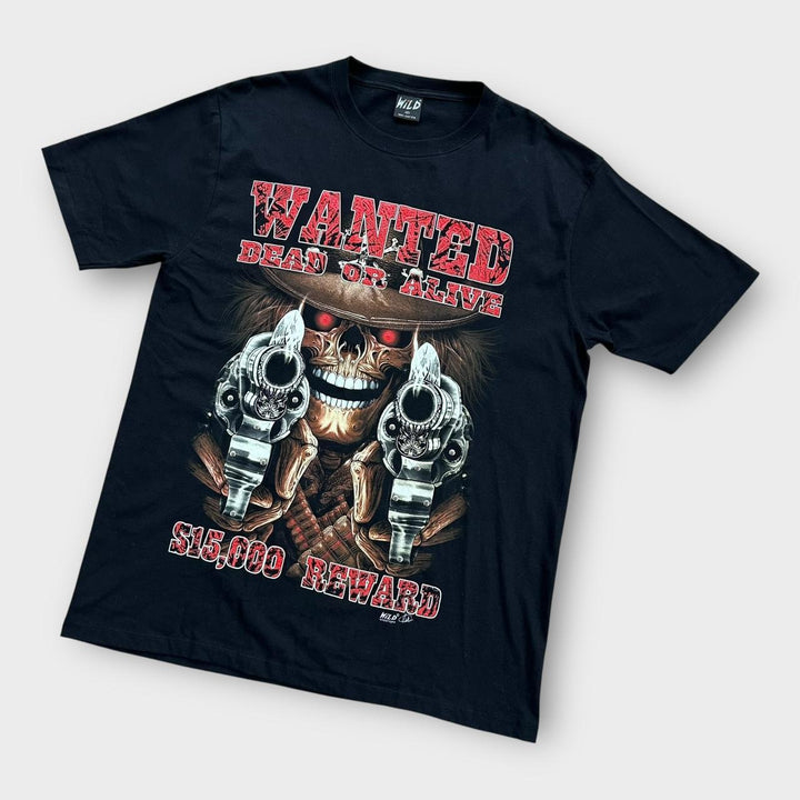 T-shirt graphique tête de mort - XL