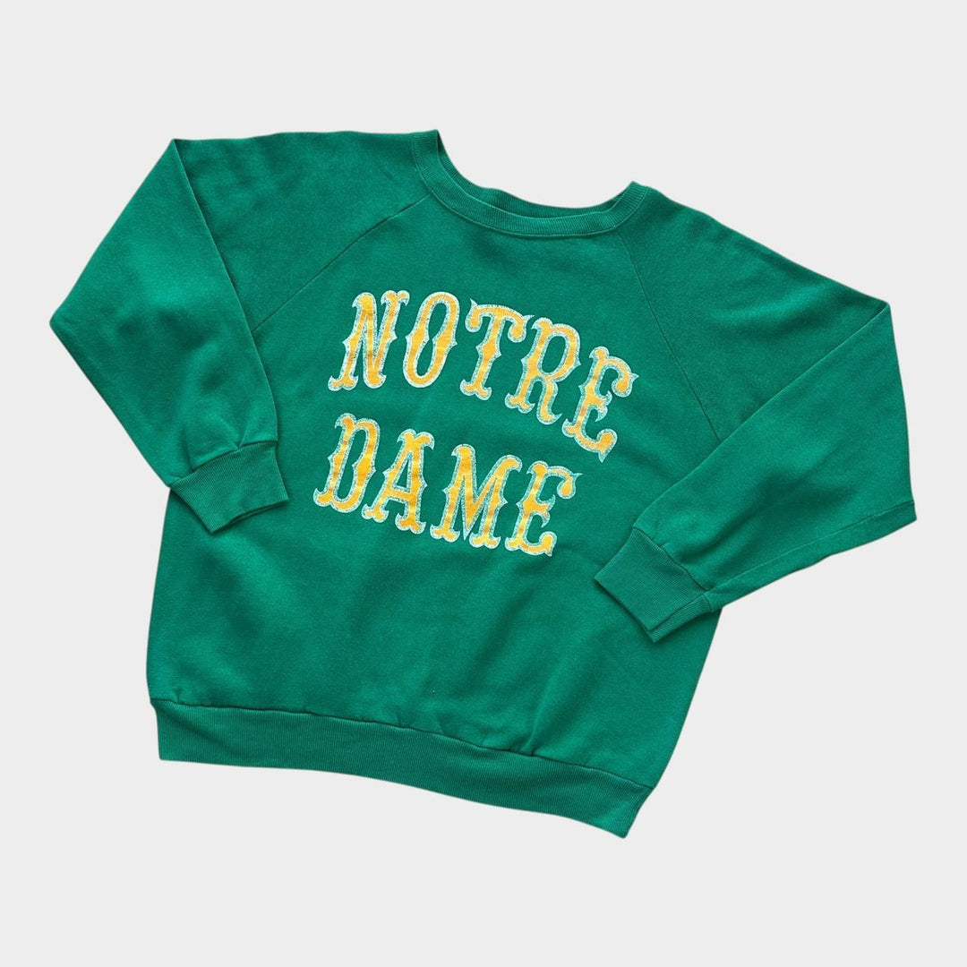 sweat-shirt Champion graphique Notre Dame vintage des années 80 - grand (s’adapte comme un médium)