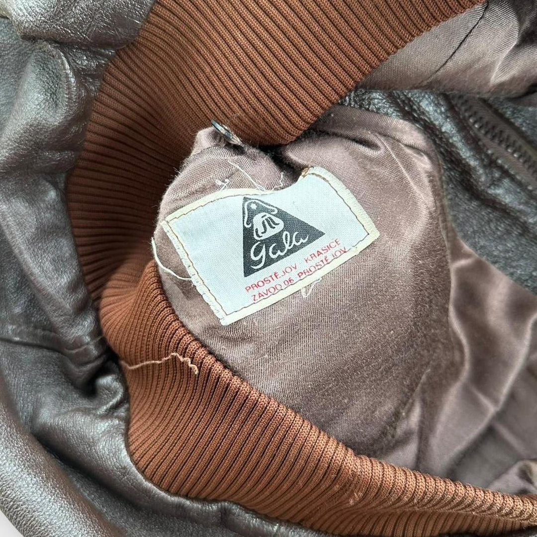 veste de vol en cuir vintage - grande