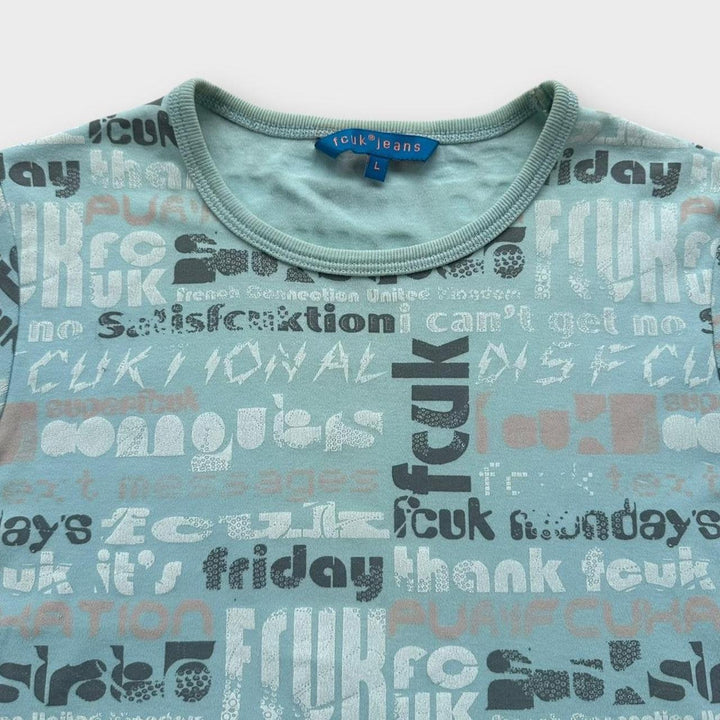 tee-shirt vintage Y2K FCUK - grand femme