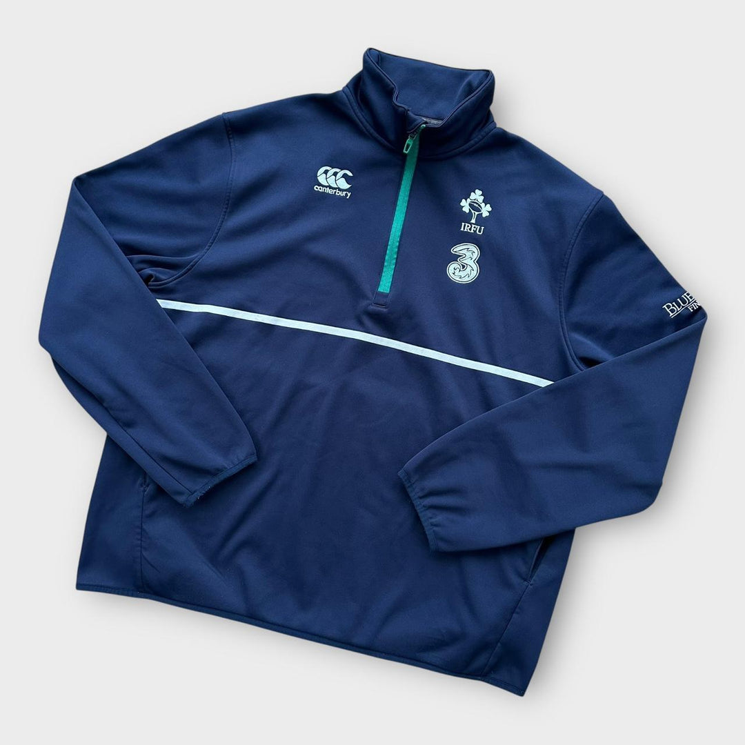 Pull à fermeture éclair quart de rugby Irlande - XL