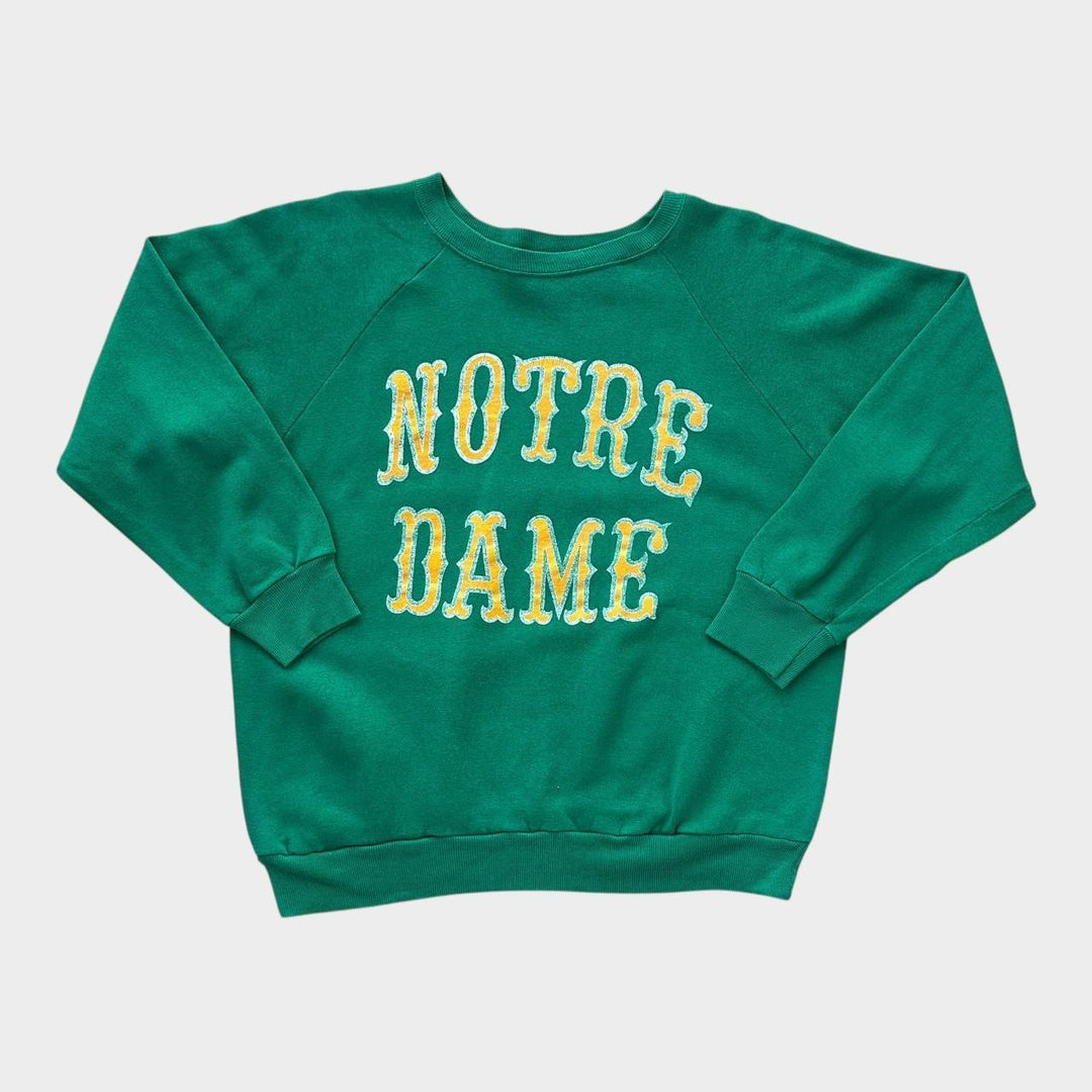sweat-shirt Champion graphique Notre Dame vintage des années 80 - grand (s’adapte comme un médium)