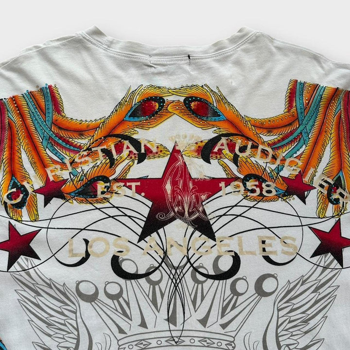 Christian Audigier Ed Hardy tee-shirt à manches longues - moyen (s'adapte comme un XL)