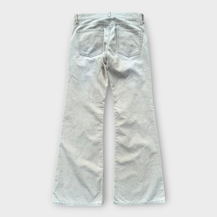 Pantalon évasé en velours côtelé FCUK - taille 8