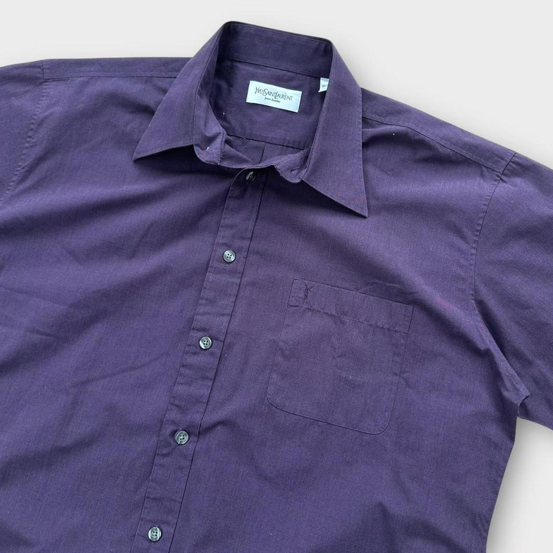 chemise à manches courtes YSL vintage - grande