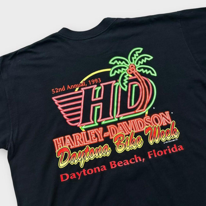 T-shirt graphique Harley Davidson vintage - XL