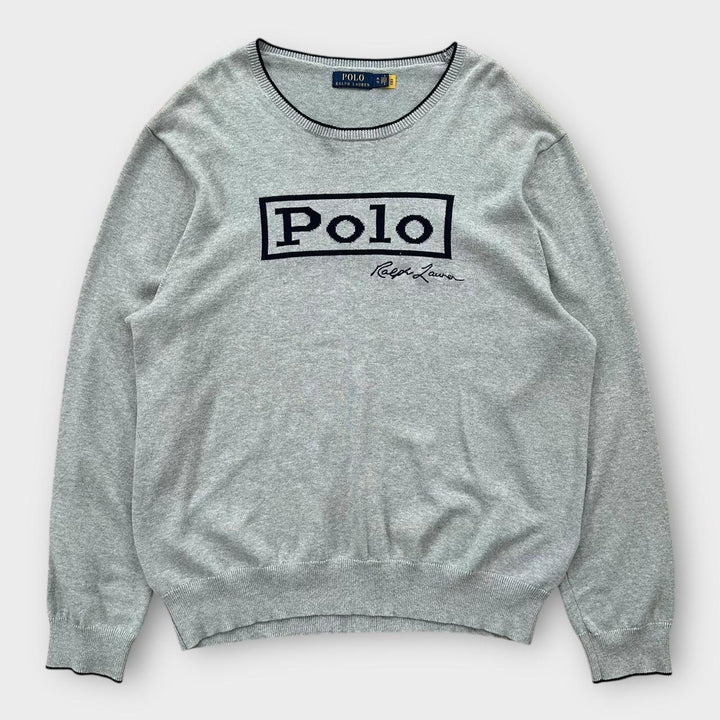 Ralph Lauren pull en tricot orthographe - XL