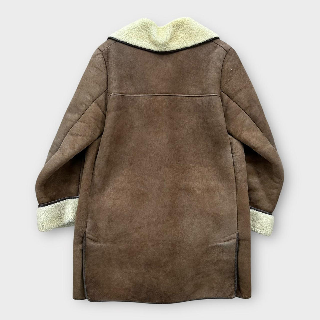 veste en peau de mouton vintage - moyenne