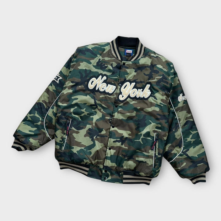 veste bomber camouflage vintage New York - XL (s'adapte comme un XXL)