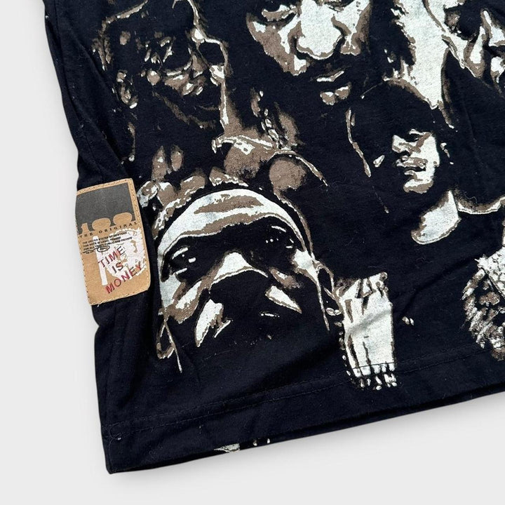 Time is Money Hip-Hop t-shirt rap imprimé partout - XL