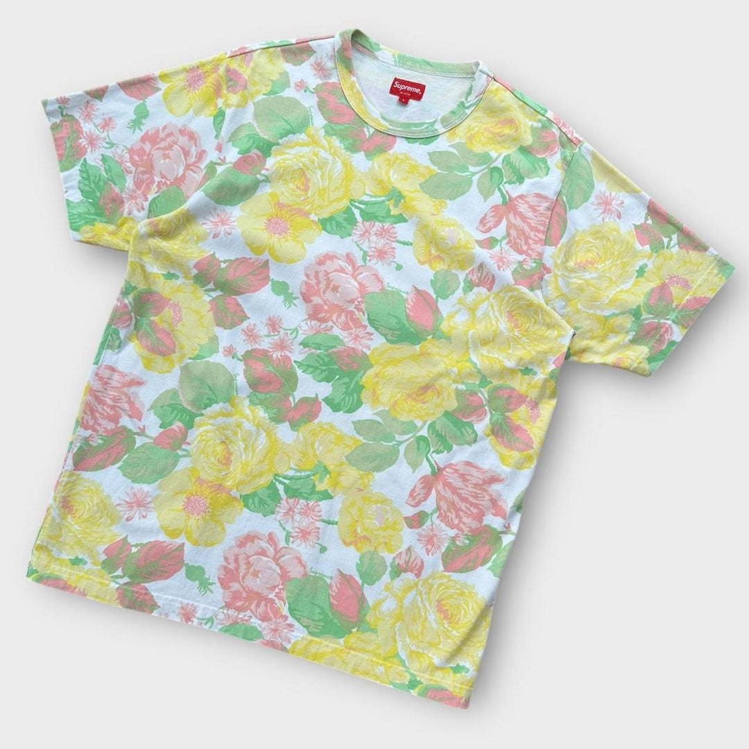 T-shirt graphique fleurs suprêmes - grand