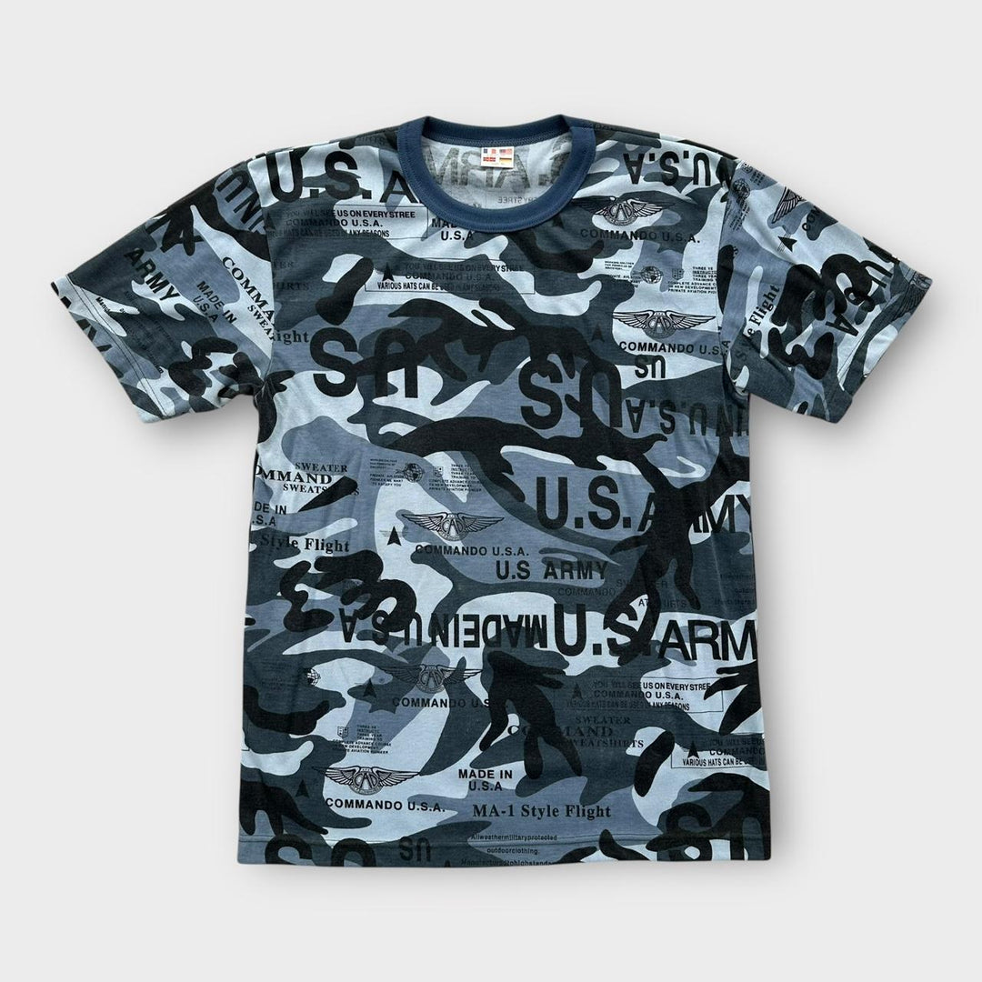 T-shirt graphique camouflage Y2K - XL