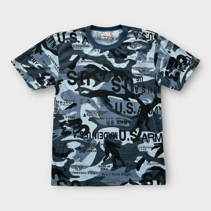 T-shirt graphique camouflage Y2K - XL