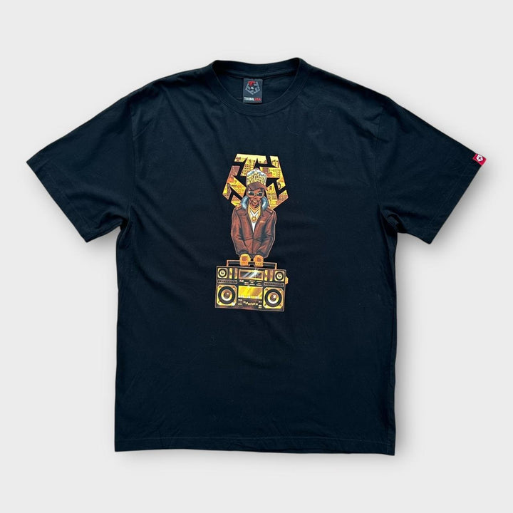 T-shirt graphique tribal hip-hop Y2K - XL