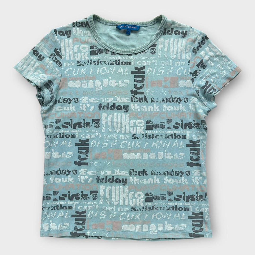 tee-shirt vintage Y2K FCUK - grand femme