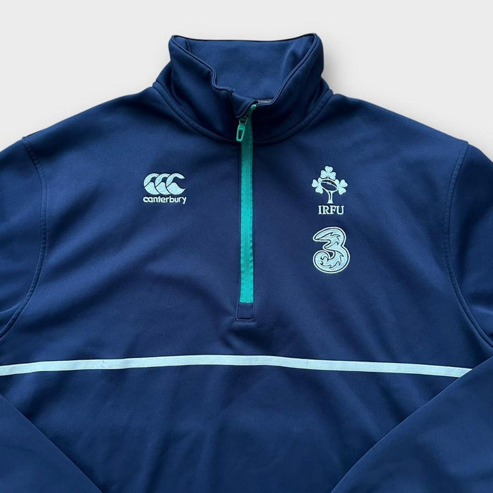 Pull à fermeture éclair quart de rugby Irlande - XL