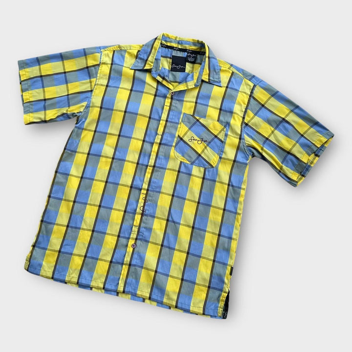 chemise à manches courtes Sean John vintage - grande (s’adapte comme un baggy XL)