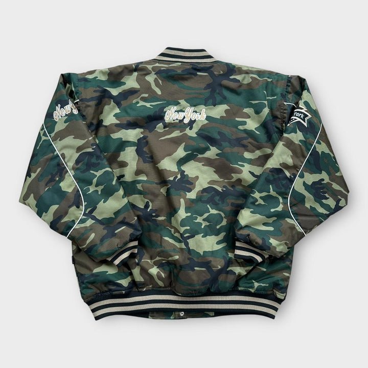veste bomber camouflage vintage New York - XL (s'adapte comme un XXL)