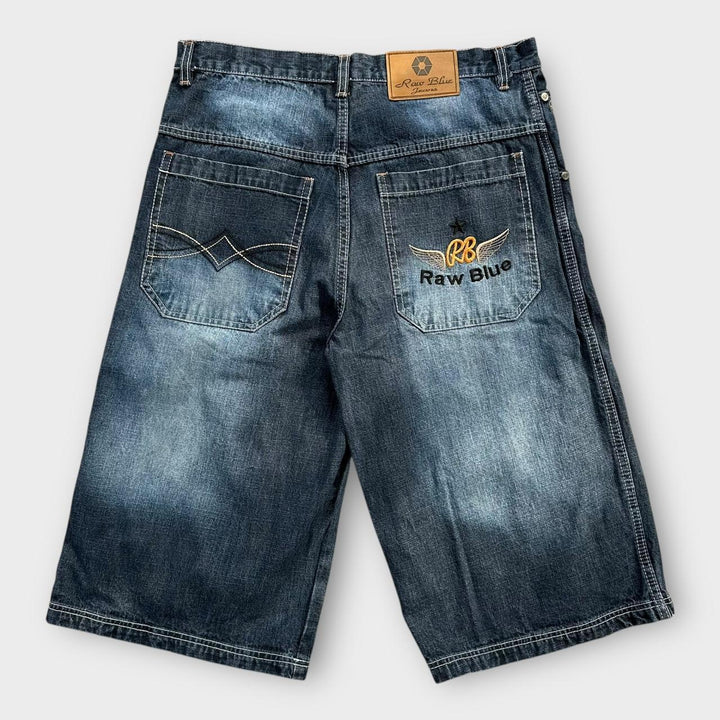 Jorts en denim bleu brut Y2K - taille 34