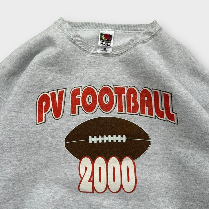 sweat-shirt graphique de football américain vintage - XL