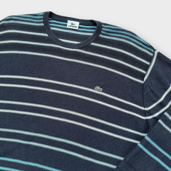 Pull en maille rayée Lacoste - XXL
