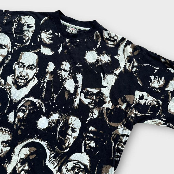 Time is Money Hip-Hop t-shirt rap imprimé partout - XL