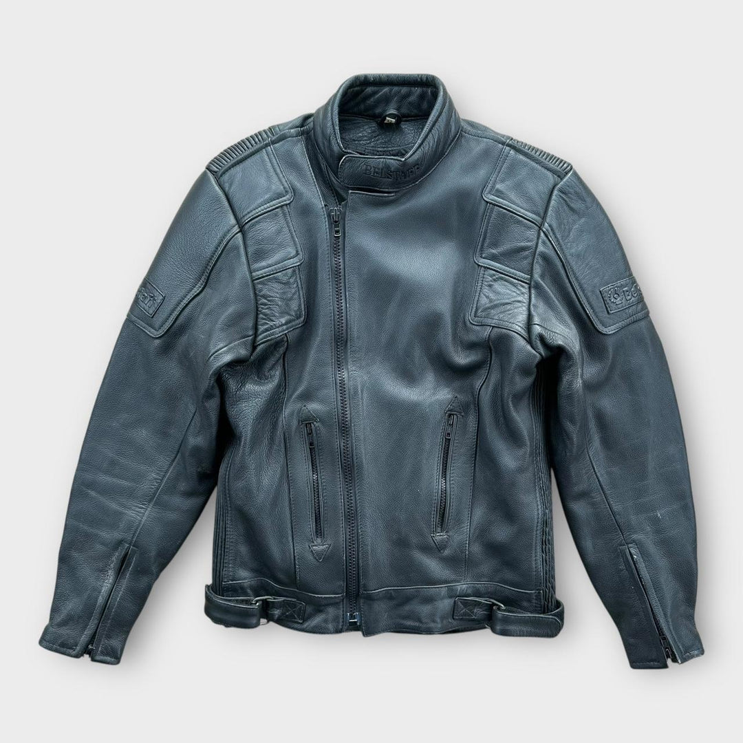 Veste de motard en cuir Belstaff - petite (vérifier les mesures)