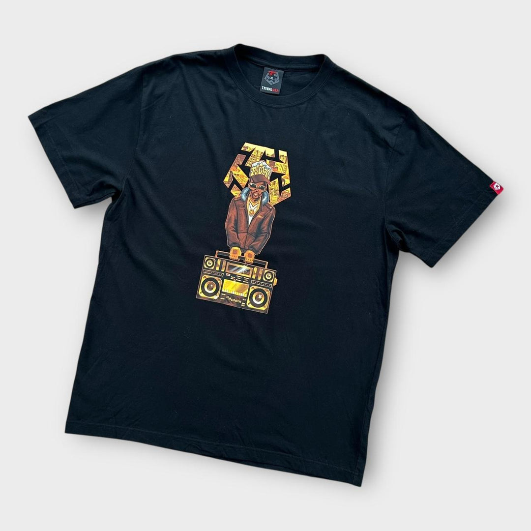 T-shirt graphique tribal hip-hop Y2K - XL