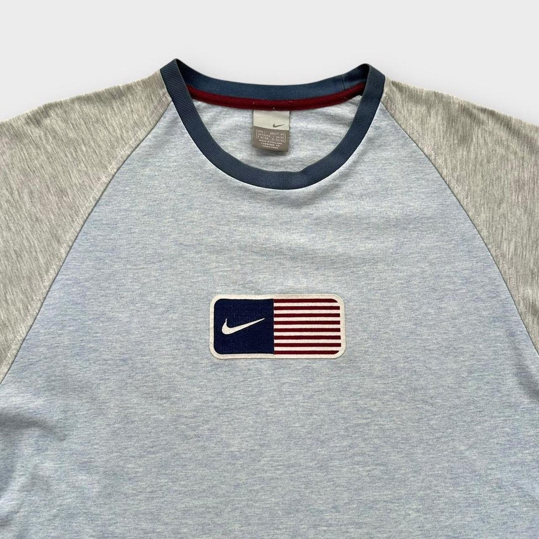 Tee-shirt drapeau Nike USA Y2K - grand (s’adapte comme un XL)