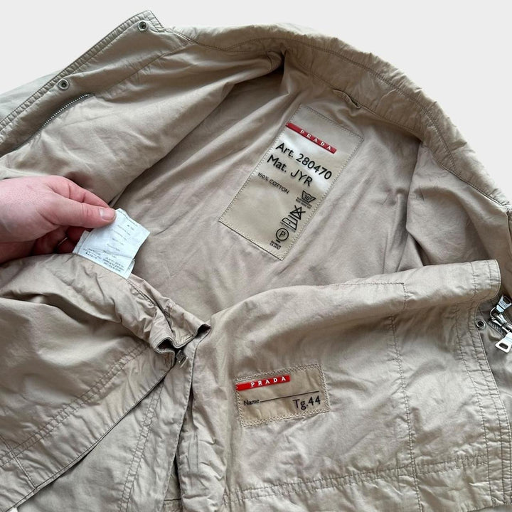 Trench technique Prada sport - femme taille moyenne 44 (carreaux