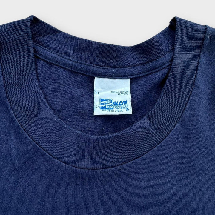 T-shirt à point unique des Patriots vintage - XL