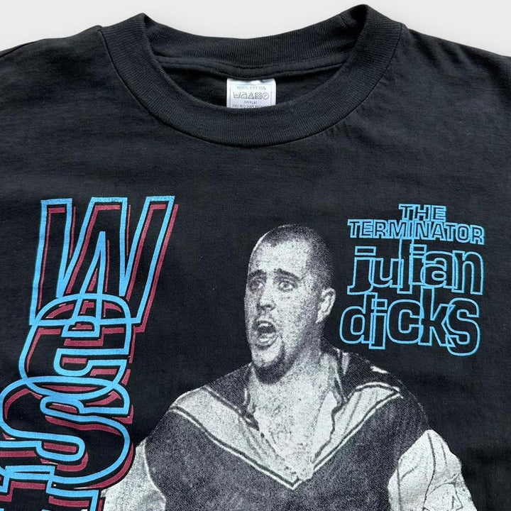 T-shirt graphique vintage West Ham Julian Dicks - moyen