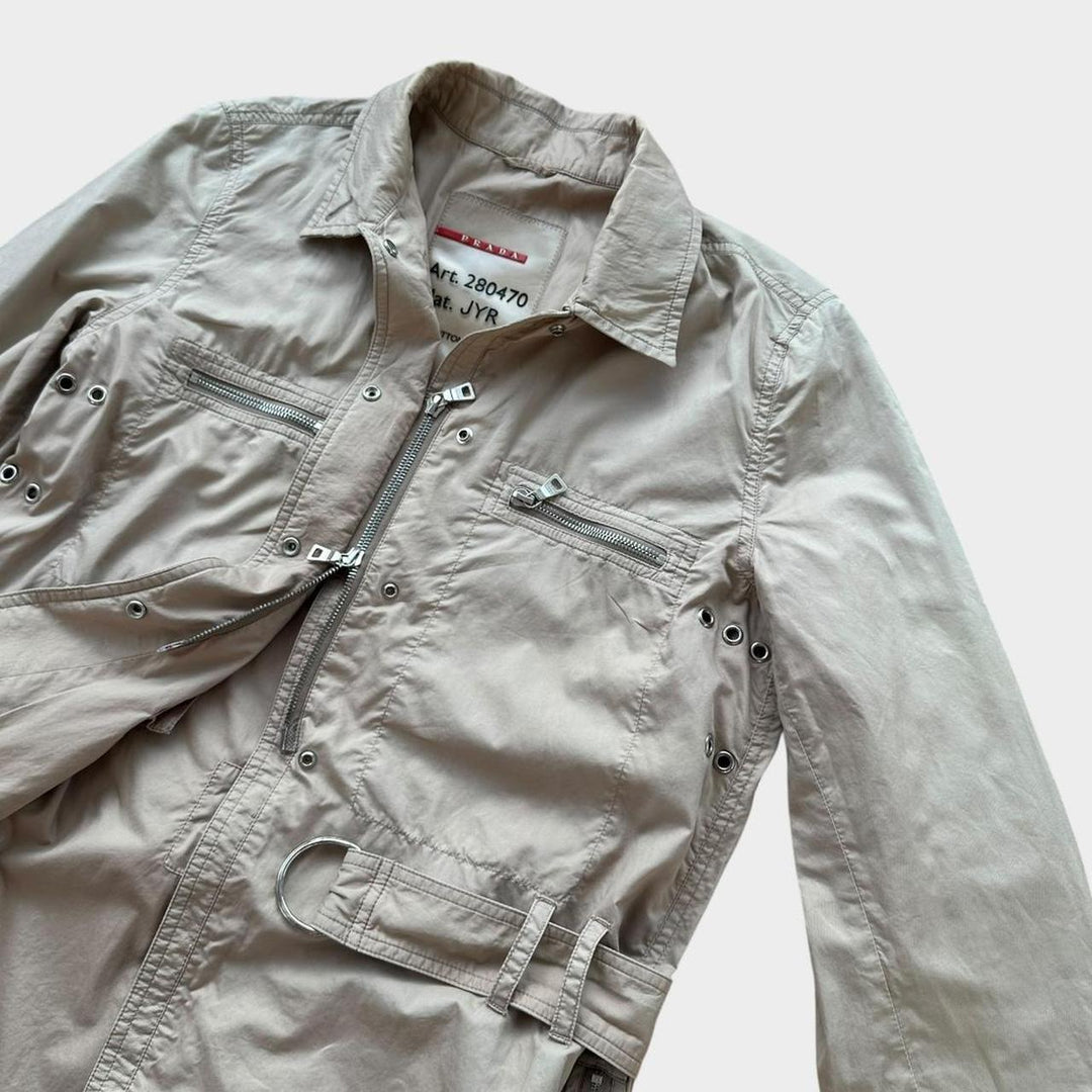 Trench technique Prada sport - femme taille moyenne 44 (carreaux