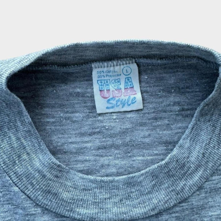 tee-shirt graphique de football des Rangers vintage des années 80 - grand (s’adapte comme un médium)