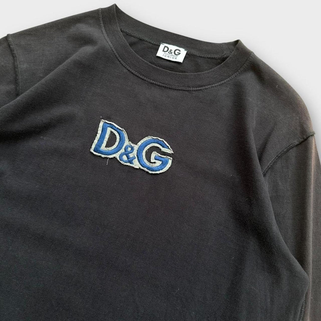D&G épelle t-shirt à manches longues - junior XL (grand femme)