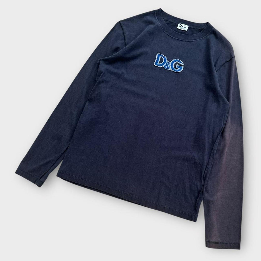 D&G épelle t-shirt à manches longues - junior XL (grand femme)