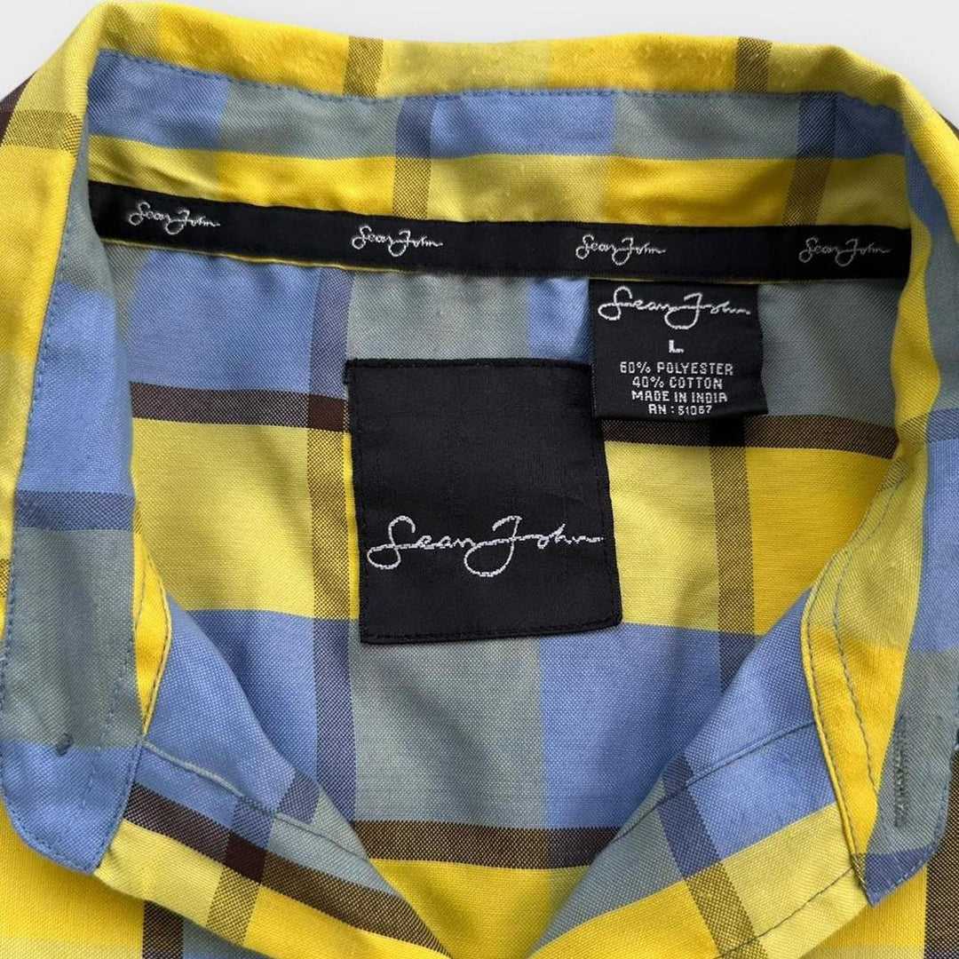 chemise à manches courtes Sean John vintage - grande (s’adapte comme un baggy XL)