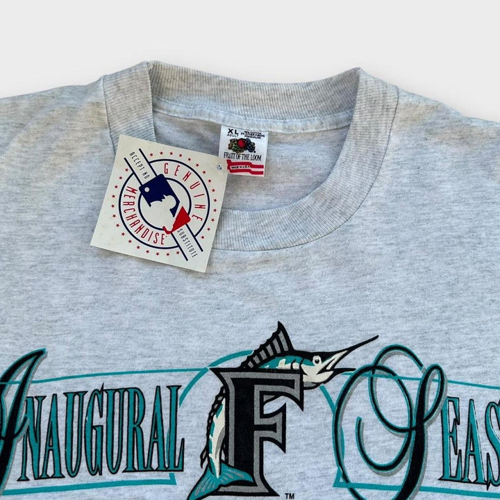 tee-shirt graphique vintage des marlins de Floride - XL