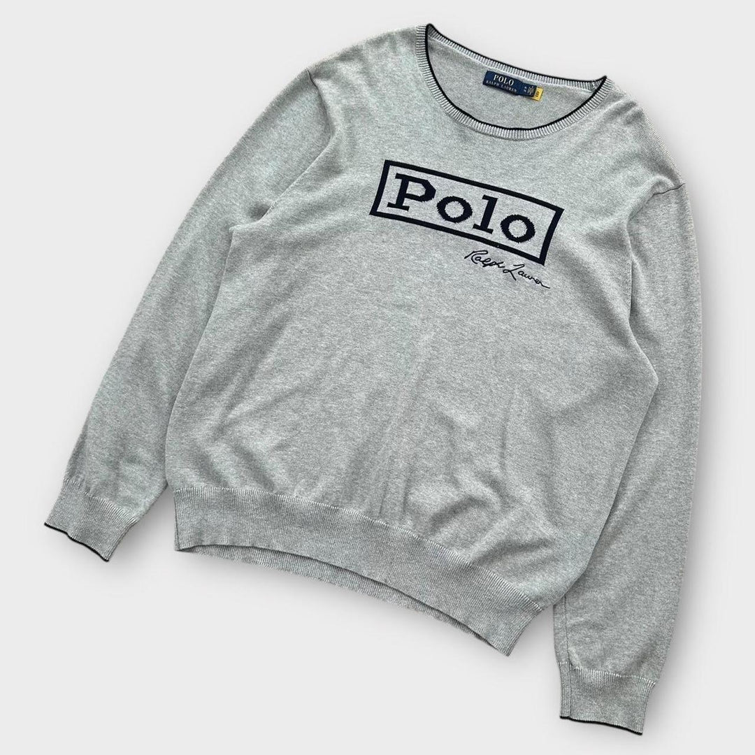Ralph Lauren pull en tricot orthographe - XL