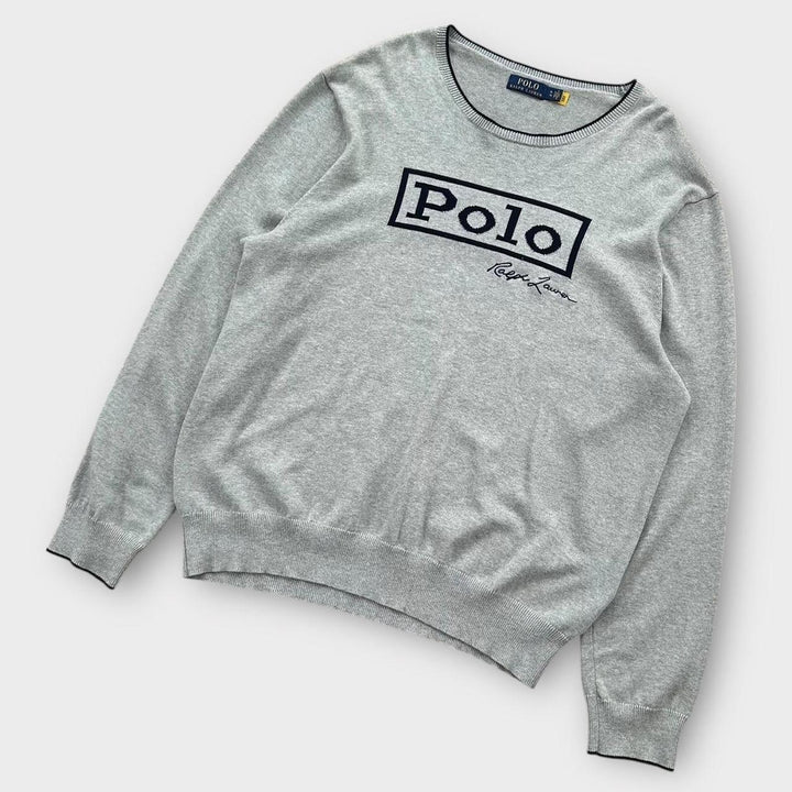 Ralph Lauren pull en tricot orthographe - XL